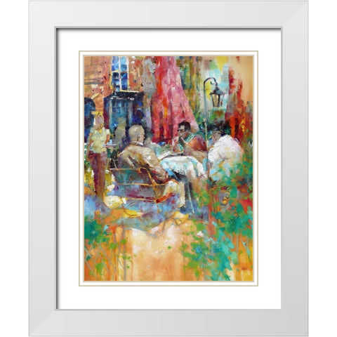 Autumn in Gdansk White Modern Wood Framed Art Print with Double Matting by Zakrynycny, Viktor