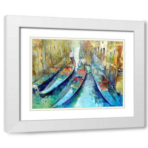 Venetian Tulipfrom Doro Garden White Modern Wood Framed Art Print with Double Matting by Zakrynycny, Viktor
