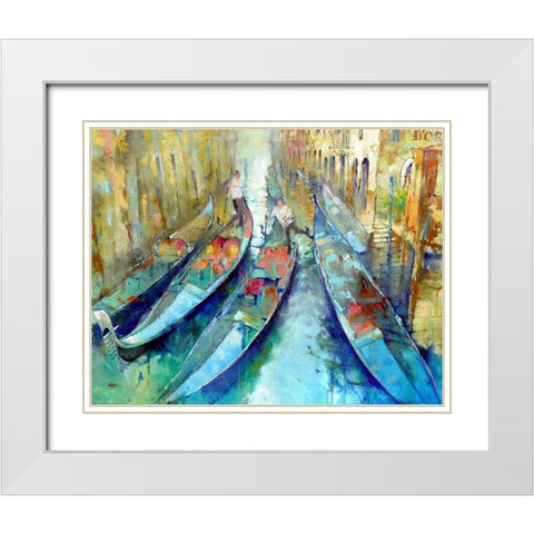 Venetian Tulipfrom Doro Garden White Modern Wood Framed Art Print with Double Matting by Zakrynycny, Viktor