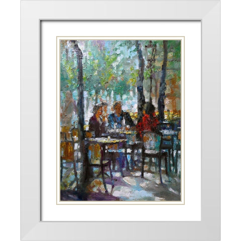 Summer Day  White Modern Wood Framed Art Print with Double Matting by Zakrynycny, Viktor