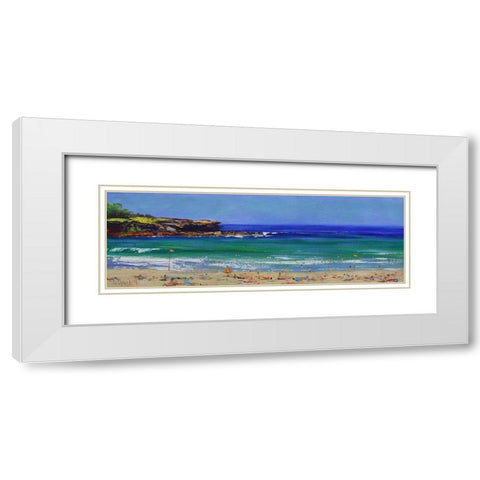 Bondi Beach White Modern Wood Framed Art Print with Double Matting by Gercken, Graham