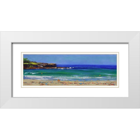 Bondi Beach White Modern Wood Framed Art Print with Double Matting by Gercken, Graham