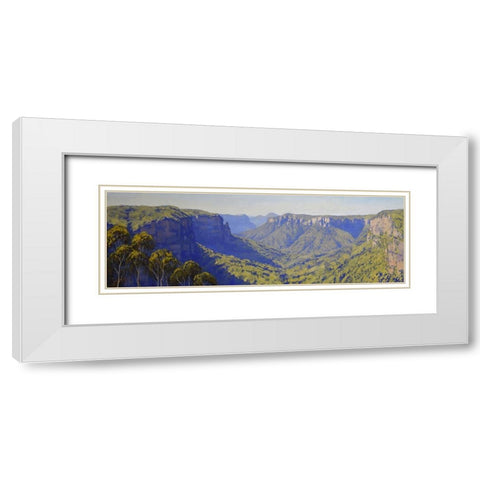 Grosse Valley White Modern Wood Framed Art Print with Double Matting by Gercken, Graham