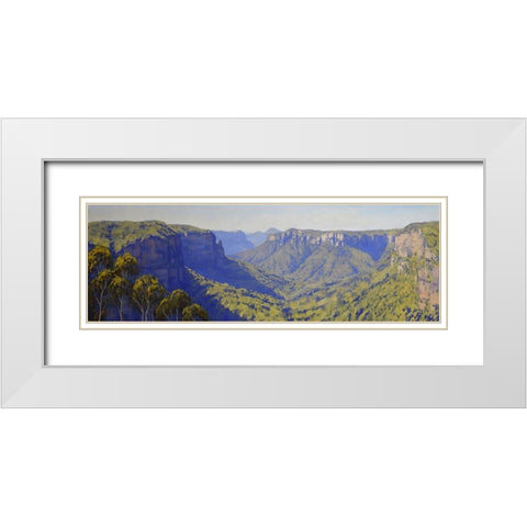 Grosse Valley White Modern Wood Framed Art Print with Double Matting by Gercken, Graham