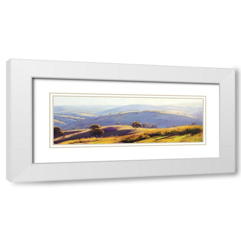 Kanimbla Valley White Modern Wood Framed Art Print with Double Matting by Gercken, Graham