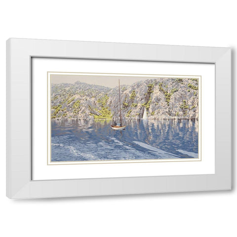 By sunshine Coast White Modern Wood Framed Art Print with Double Matting by Adamov, Alexey