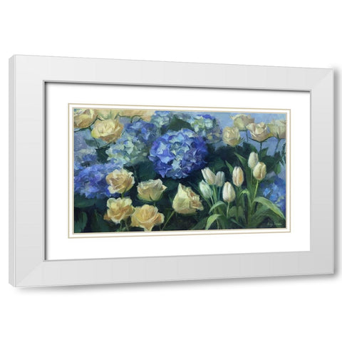 Morning Happiness White Modern Wood Framed Art Print with Double Matting by Strube, Ling