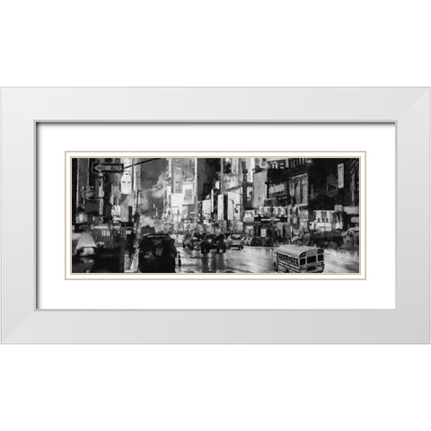My lovely New York XXXVI White Modern Wood Framed Art Print with Double Matting by Medeiros, Celito