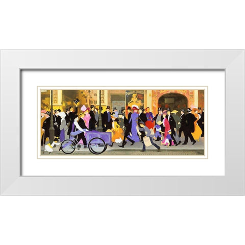 France long time ago VIII White Modern Wood Framed Art Print with Double Matting by Medeiros, Celito