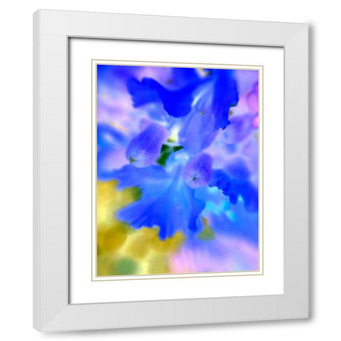 Lacy Edges White Modern Wood Framed Art Print with Double Matting by Grayscale