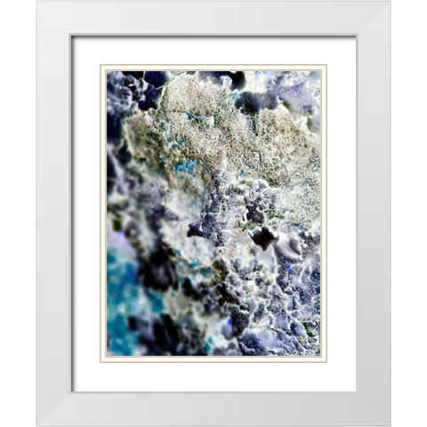 Texture Group II White Modern Wood Framed Art Print with Double Matting by Grayscale