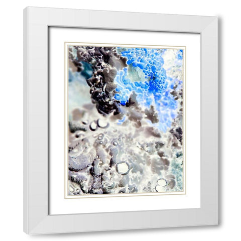 Texture Group III White Modern Wood Framed Art Print with Double Matting by Grayscale