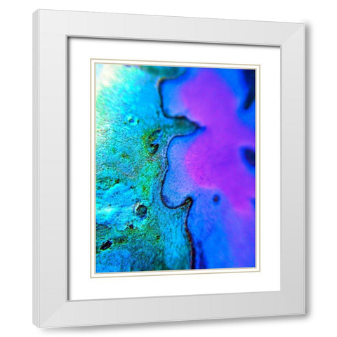 Natural Boundary I White Modern Wood Framed Art Print with Double Matting by Grayscale