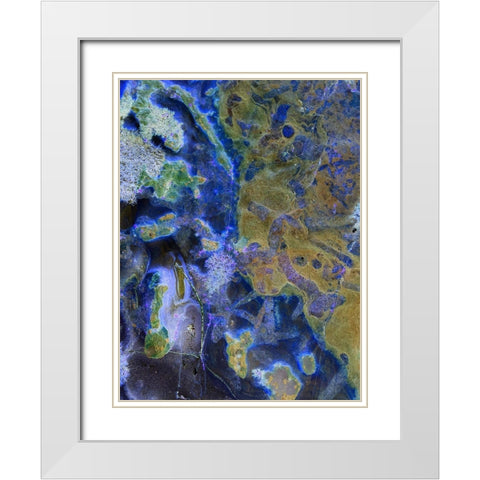 Inverted Sand I White Modern Wood Framed Art Print with Double Matting by Grayscale