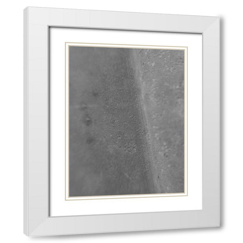 Gray Ridge I White Modern Wood Framed Art Print with Double Matting by Grayscale