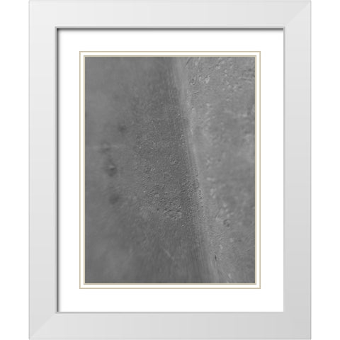 Gray Ridge I White Modern Wood Framed Art Print with Double Matting by Grayscale