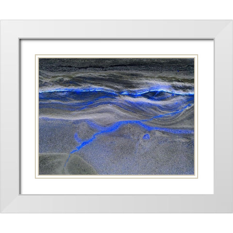 Inverted Sand IV White Modern Wood Framed Art Print with Double Matting by Grayscale