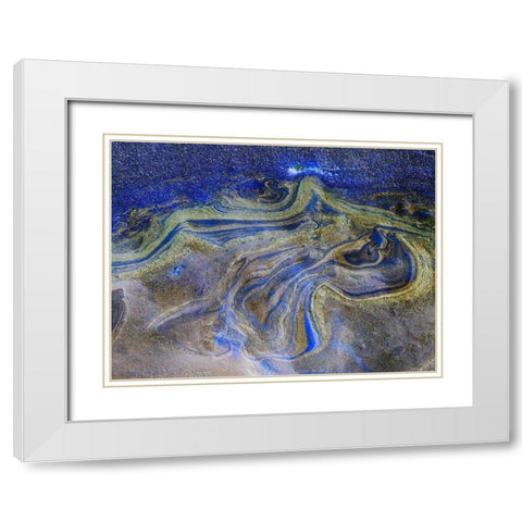 Inverted Sand VI White Modern Wood Framed Art Print with Double Matting by Grayscale