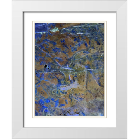 Inverted Sand VII White Modern Wood Framed Art Print with Double Matting by Grayscale