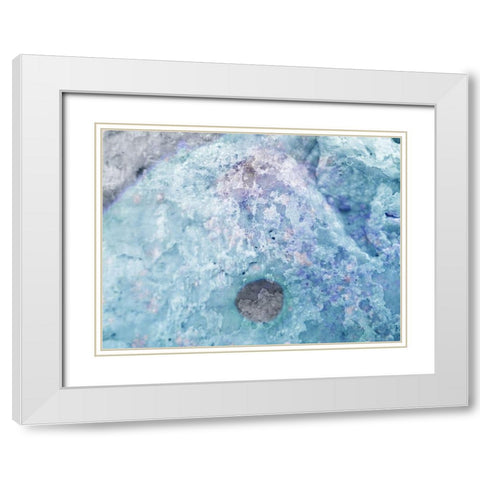 Salt Block IV White Modern Wood Framed Art Print with Double Matting by Grayscale
