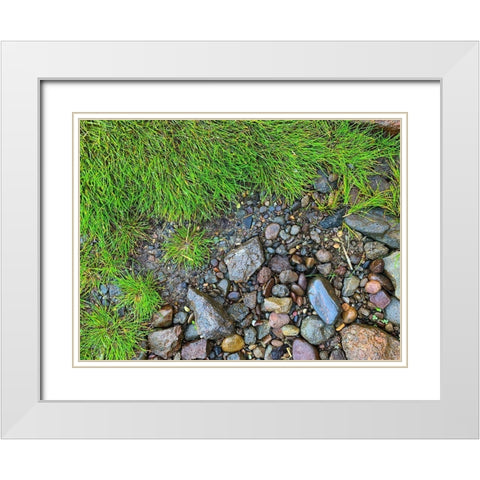 Boundary I White Modern Wood Framed Art Print with Double Matting by Grayscale