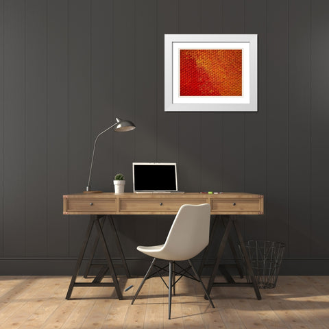 Canvas Closeup II White Modern Wood Framed Art Print with Double Matting by Grayscale