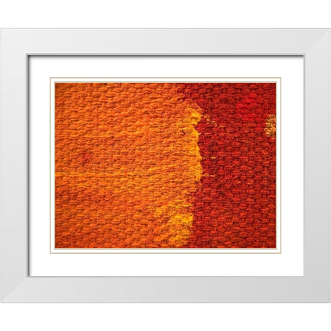 Canvas Closeup IV White Modern Wood Framed Art Print with Double Matting by Grayscale