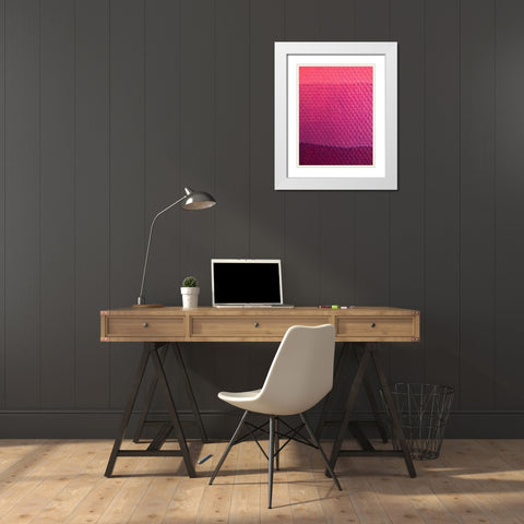 Canvas Closeup VII White Modern Wood Framed Art Print with Double Matting by Grayscale