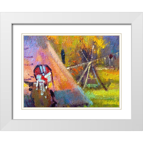 Paint Closeup X White Modern Wood Framed Art Print with Double Matting by Grayscale