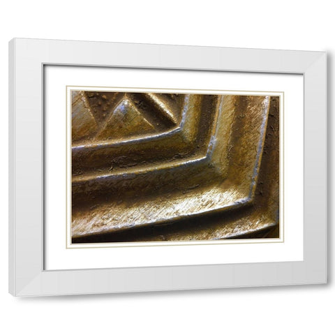 Frame Pic IX White Modern Wood Framed Art Print with Double Matting by Grayscale