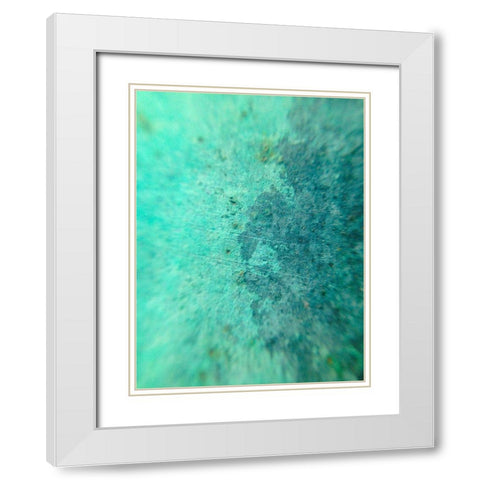 Oxidized Metal VII White Modern Wood Framed Art Print with Double Matting by Grayscale