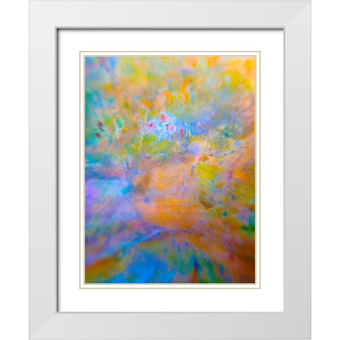 Oxidized Metal XI White Modern Wood Framed Art Print with Double Matting by Grayscale