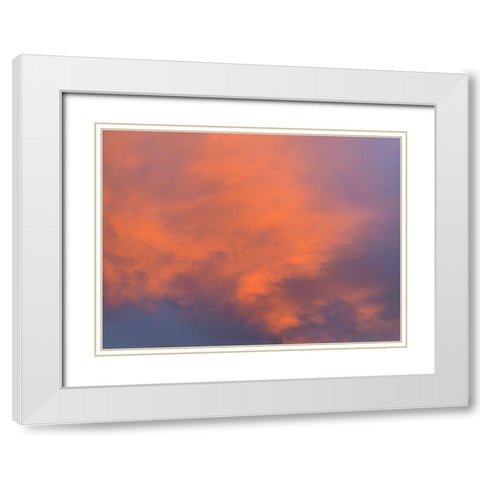 Cloudy Sky IX White Modern Wood Framed Art Print with Double Matting by Grayscale