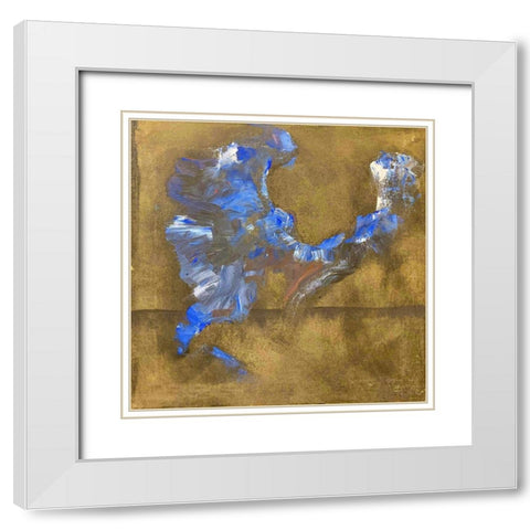 Shaman Dance V White Modern Wood Framed Art Print with Double Matting by Grayscale
