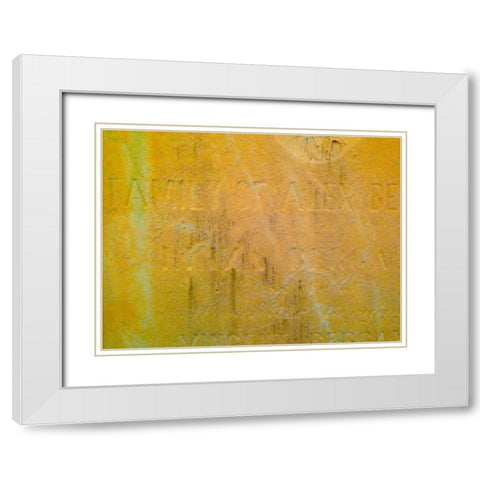 Mausoleum II White Modern Wood Framed Art Print with Double Matting by Grayscale