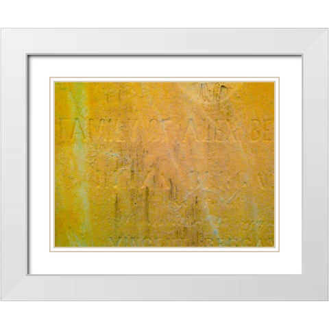 Mausoleum II White Modern Wood Framed Art Print with Double Matting by Grayscale