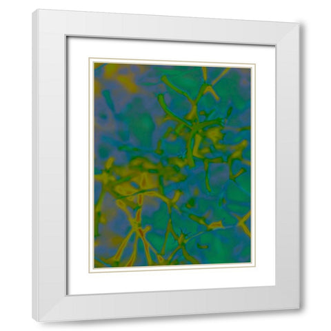 Confetti IV White Modern Wood Framed Art Print with Double Matting by Popcorn