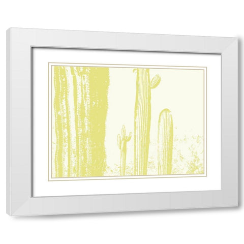 Desert Silhouette IV White Modern Wood Framed Art Print with Double Matting by Popcorn