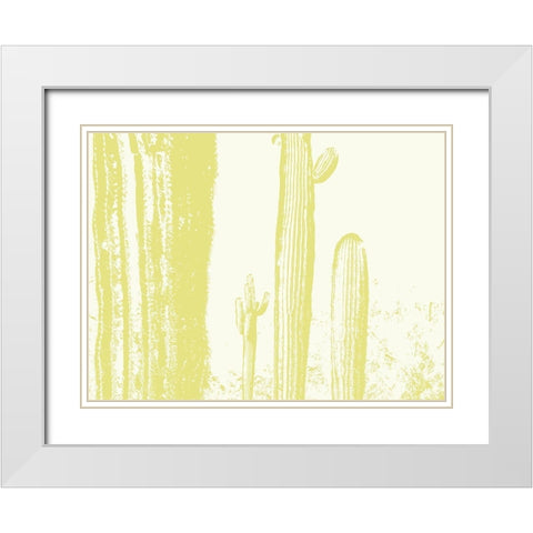 Desert Silhouette IV White Modern Wood Framed Art Print with Double Matting by Popcorn