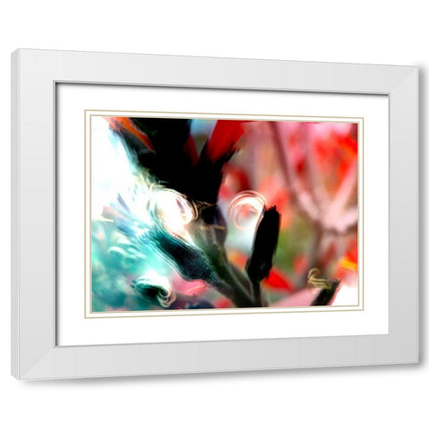 Flore Muse I White Modern Wood Framed Art Print with Double Matting by Popcorn