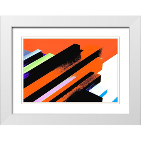 Extruded White Modern Wood Framed Art Print with Double Matting by Tenoever, William
