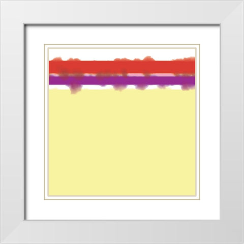 Soft Lines 2 White Modern Wood Framed Art Print with Double Matting by Tenoever, William