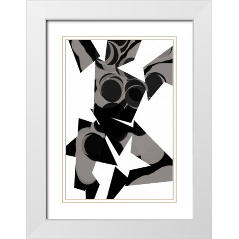 DancingOutLoud White Modern Wood Framed Art Print with Double Matting by Tenoever, William