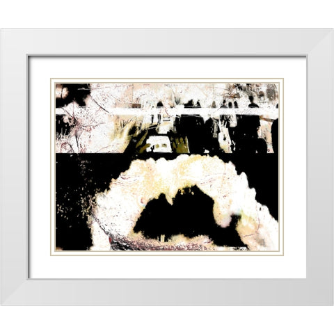 NightFall White Modern Wood Framed Art Print with Double Matting by Tenoever, William