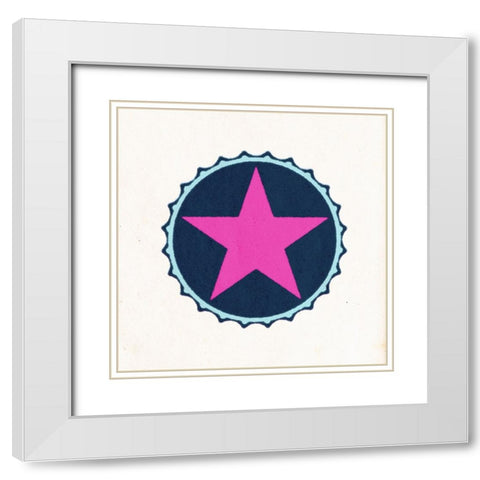 BottleCap:Star White Modern Wood Framed Art Print with Double Matting by Tenoever, William