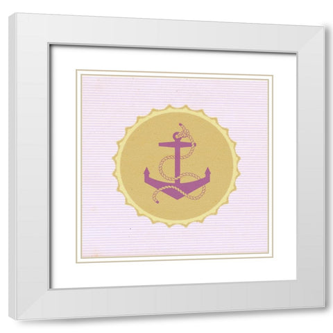 BottleCap:Anchor White Modern Wood Framed Art Print with Double Matting by Tenoever, William