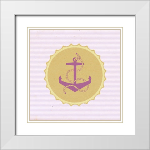 BottleCap:Anchor White Modern Wood Framed Art Print with Double Matting by Tenoever, William