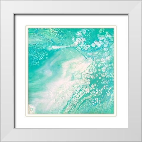 Pour 3 White Modern Wood Framed Art Print with Double Matting by Tenoever, William