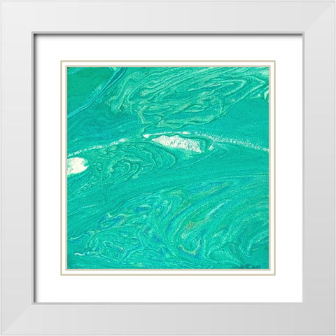 Pour 4 White Modern Wood Framed Art Print with Double Matting by Tenoever, William