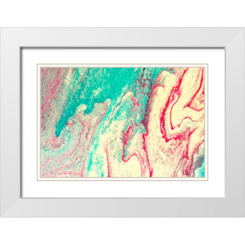 Pour 6 White Modern Wood Framed Art Print with Double Matting by Tenoever, William